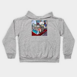 Street Gangster. Drive a red car to rob Kids Hoodie